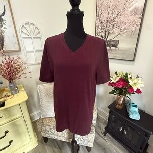 H&M Red Short Sleeve Relaxed T-Shirt